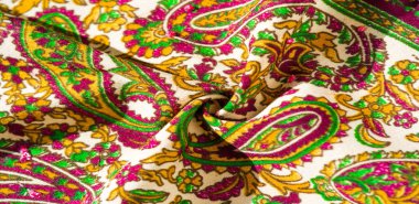 Arka plan dokusu, desen, paisley kumaş pamuk. Tarafından tasarlanmıştır