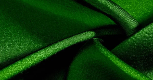 Sfondo, modello, texture, carta da parati, tessuto di seta verde. Aggiungi — Foto Stock