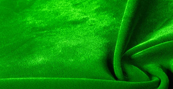 Motif, texture, fond, tissu de velours vert, tourner les têtes dans — Photo