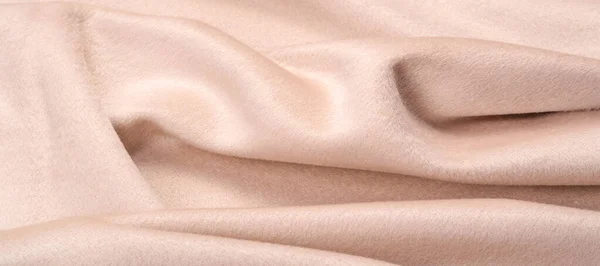 Texture, background, pattern. Fabric warm wool, beige, pastel sl — Stock Photo, Image