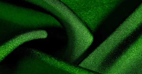 Fondo, patrón, textura, papel pintado, tela de seda verde. Añadir — Foto de Stock