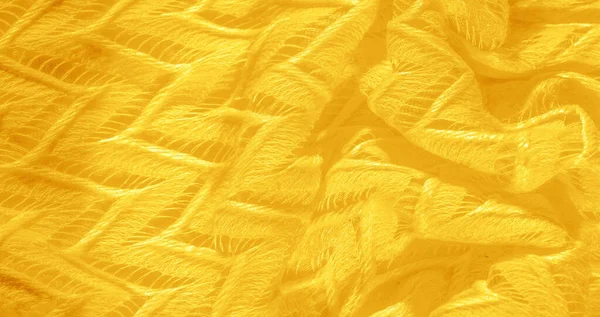 Doku, arka plan, desen, ipek kumaş, sarı, katmanlı dantel — Stok fotoğraf