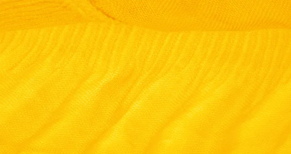 Textura, fundal, model, ondulat din mătase galbenă zdrobit fa — Fotografie, imagine de stoc