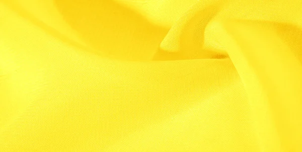 Pola tekstur kain sutra kuning. Ini organza sutra — Stok Foto