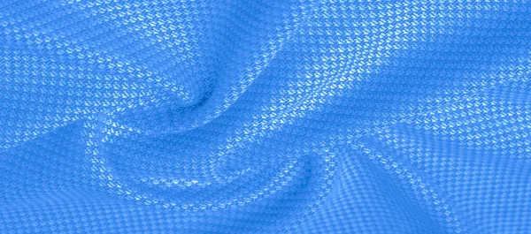Bakgrunnsstruktur, mønster Varm ull med sydd blå – stockfoto