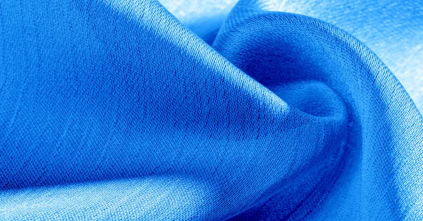 Fundo, padrão, textura, papel de parede, tecido de seda azul. É... — Fotografia de Stock
