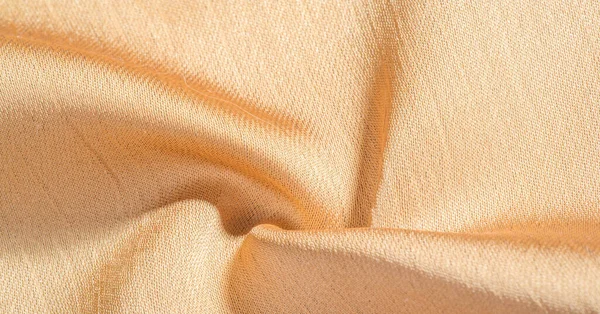 米色金丝织物它有一个光滑的哑光完成 是耐用的 由于稍微扭曲的纱线 使用这款豪华面料进行任何设计 从设计到项目 — 图库照片