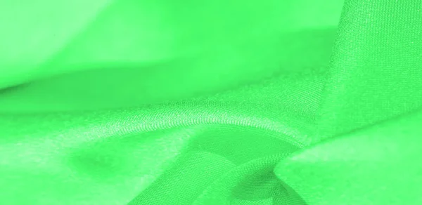 Textura, fondo, patrón, tejido de seda de color verde. Esto es... — Foto de Stock