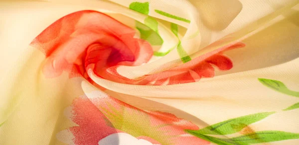 Texture background, pattern, wallpaper. beige silk fabric, red r