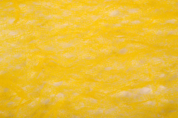Doku arka planı, desen. Örgü sarı kumaş. Accen için ideal — Stok fotoğraf