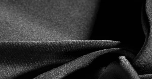 Sfondo, modello, texture, carta da parati, tessuto di seta nero. Aggiungi — Foto Stock
