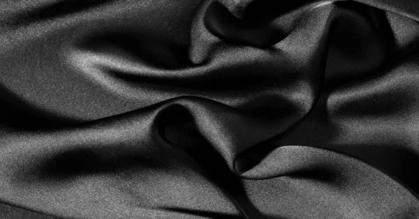 Arrière-plan, motif, texture, papier peint, tissu de soie noire. Ajouter — Photo