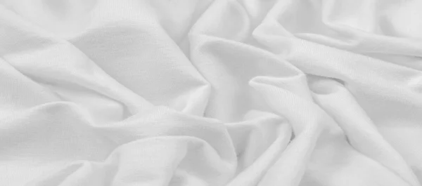 Texture background pattern. The fabric is knitted white. This st — Stock Photo, Image