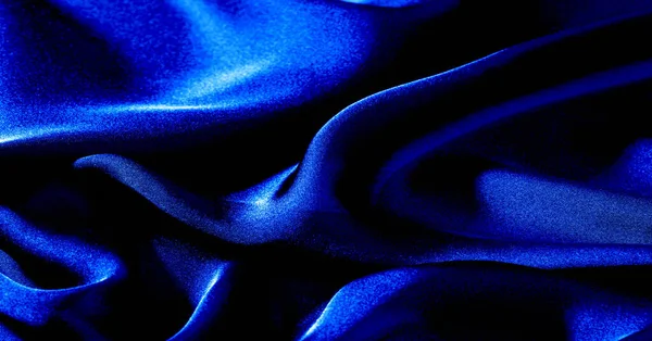 Fondo, patrón, textura, papel pintado, tela de seda azul. Añadir un —  Fotos de Stock