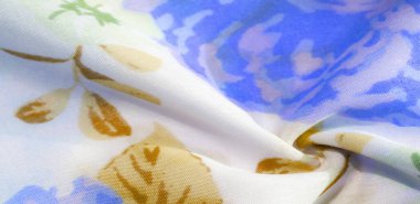 doku deseni pamuklu kumaş. Beyaz bir backgrou üzerinde çiçekler güller