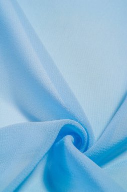 Doku, kumaş, desen. Mavi ve beyaz ipliklerden oluşan büyük bir difon