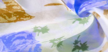 doku deseni pamuklu kumaş. Beyaz bir backgrou üzerinde çiçekler güller