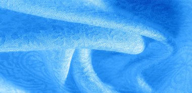 Doku arka plan desen kumaş çiçek süs mavi. Bu col