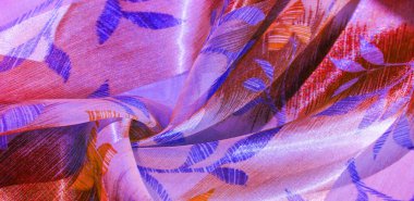 doku, arka plan. Metalik ipek kumaş. Ele eklemek için ideal