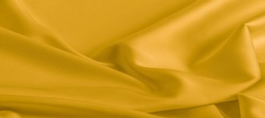 arka plan dokusu, desen. Sarı ipek kumaş. Çok hafif bir fa