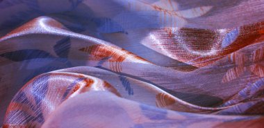 doku, arka plan. Metalik ipek kumaş. Ele eklemek için ideal