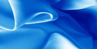 Resim. Doku, arka plan. Mavi safir ipek kumaş. Bu lu