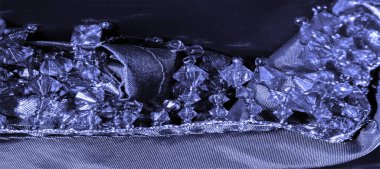 kartpostal arka plan doku, ipek kumaş derin mavi, Bondi mavi, 