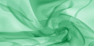 Doku arka plan, desen, duvar kağıdı. beyaz ipek kumaş, yeşil