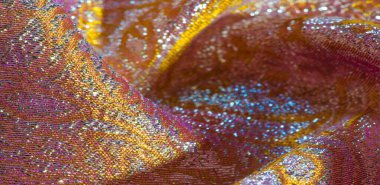 Doku arka planı, desen. pembe brokar kumaş. Organza brocad