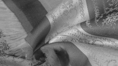 doku arka plan deseni. siyah ve beyaz kumaş. Bu avai