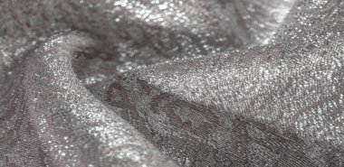 Doku arka planı, desen. beyaz brokar kumaş. Organze broca