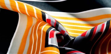 Doku deseni. geometrik soyut formlarda ipek kumaş. Scree