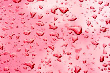 yaz yağmuru, araba boyasu su damlaları. küçük bir yuvarlak veya p