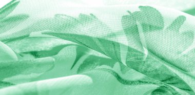 Doku arka plan, desen, duvar kağıdı. beyaz ipek kumaş, yeşil