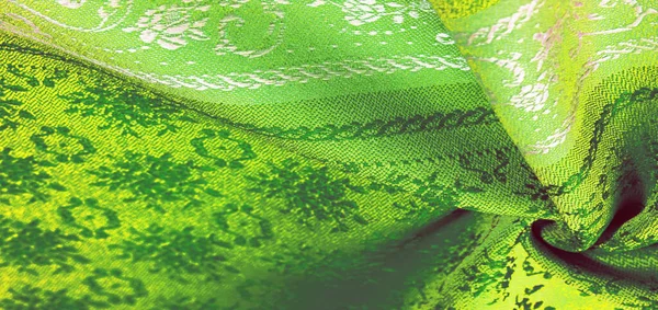 テクスチャの背景パターン。緑色の布。これは y で使用できます。 — ストック写真