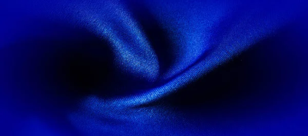 Textuur, zijde stof blauw, gemaakt voor de stemming zullen we Introd — Stockfoto