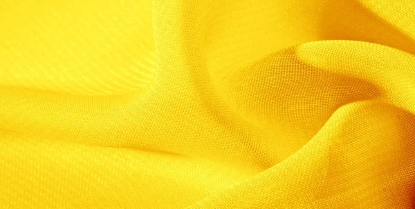 Textur bakgrund mönster gult sidentyg. Denna Silk organza — Stockfoto