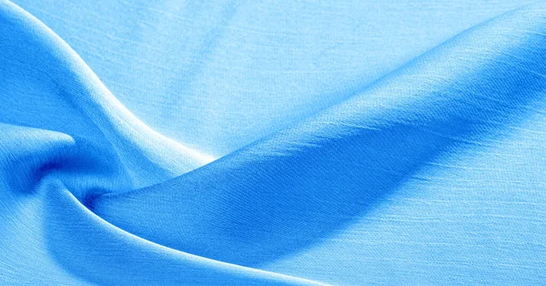 Achtergrond, patroon, textuur, behang, blauwe zijde stof. IT ha — Stockfoto