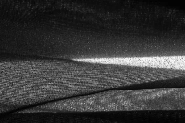 질감 배경 계획, 검은 직물. 이 가벼운 원단의 리 — 스톡 사진