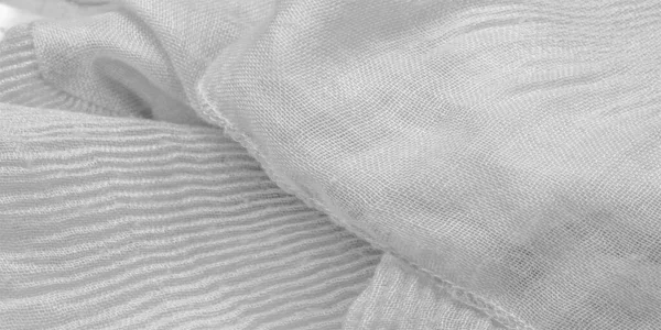Texture, sfondo, modello, seta bianca ondulato schiacciato fabr — Foto Stock