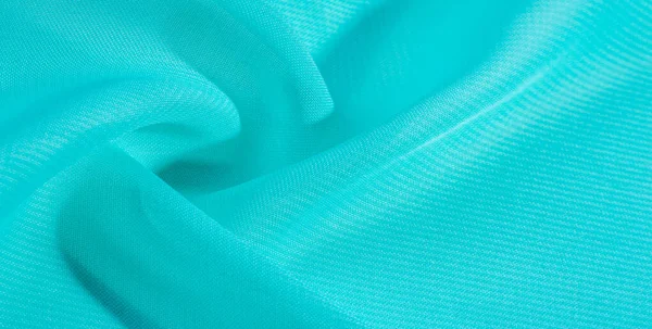 Textura fondo patrón tela de seda azul. este organza de seda — Foto de Stock