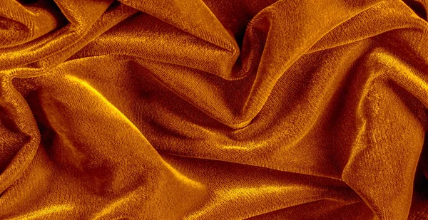 Motif, texture, fond, tissu de velours est jaune, C'est un b — Photo