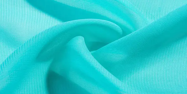 Textur bakgrund mönster blått sidentyg. Denna Silk organza — Stockfoto