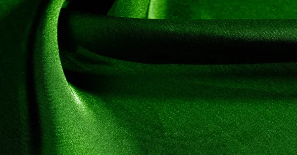 Fundo, padrão, textura, papel de parede, tecido de seda verde. Adicionar — Fotografia de Stock