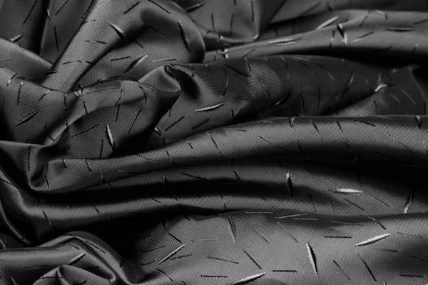 纹理，背景，绘图，.黑色丝织物，丝绸面料 D — 图库照片