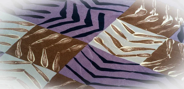 Textura padrão de fundo. Tecido de seda com padrões quadrados. sh — Fotografia de Stock