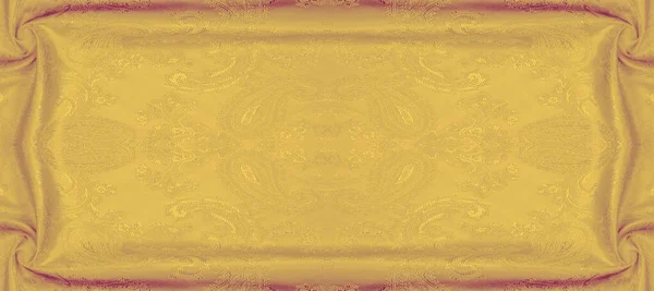 Texture, sfondo, Il tessuto di seta è giallo. Questo stam giallo — Foto Stock