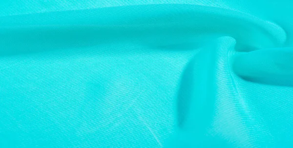 Tekstur baggrund mønster blå silke stof. denne silke organza - Stock-foto