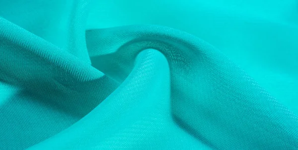 Texture background pattern  blue silk fabric. this silk organza — Stock Photo, Image