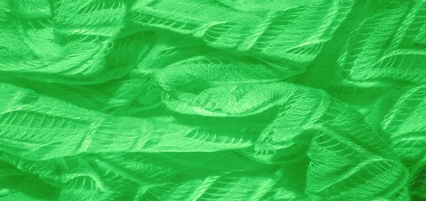 Textura, fondo, patrón, tela de seda, verde, encaje en capas t —  Fotos de Stock
